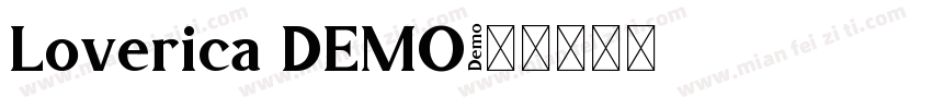 Loverica DEMO字体转换
